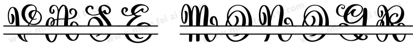 vase monogram字体字体转换